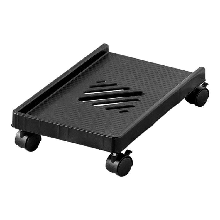 Computer Host Bracket Desktop Chassis Mobile Tray Base Heightening Rack with Pulley, Spec: Straig...