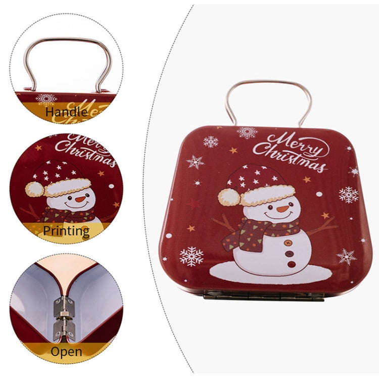 Christmas Decorations Handbag-shaped Candy Box Children Gift Iron Box(C)