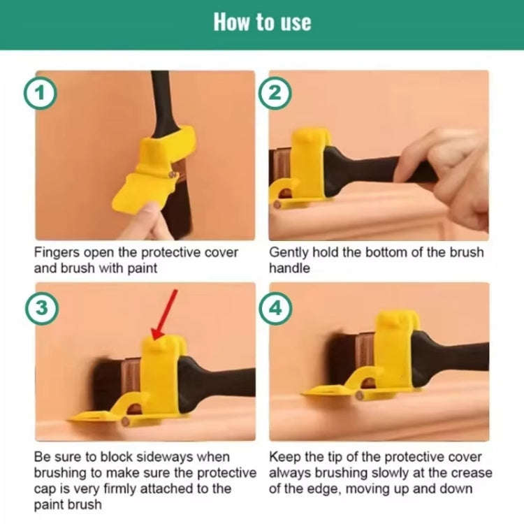 Color Separation Paint Brush Interior Wall Roof Paint Brush Latex Paint Trimming Color Separator(...