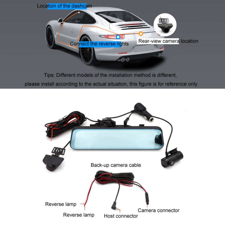 Car HD WIFI Interconnected Triple Camera Driving Recorder, Specification: WIFI Interconnection
