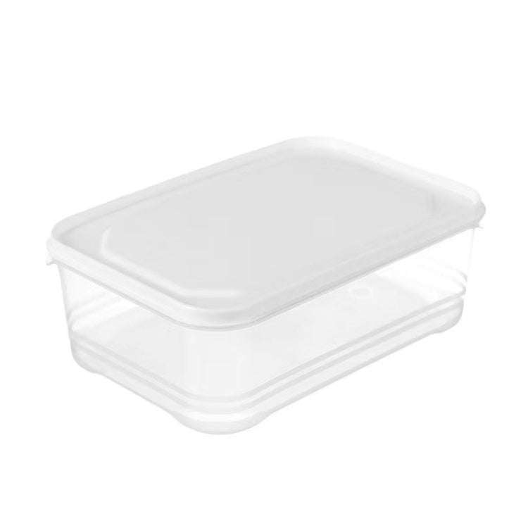 2000ml Refrigerator Storage Box Large Capacity Transparent Fresh Food Organiser