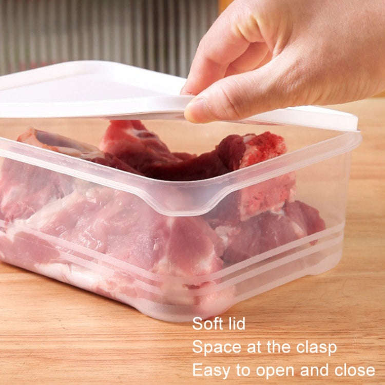 2000ml Refrigerator Storage Box Large Capacity Transparent Fresh Food Organiser