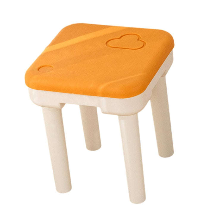 Detachable Children Small Stool Non-slip Low Chair Shoe Changing Stool, Color: Clouds Yellow