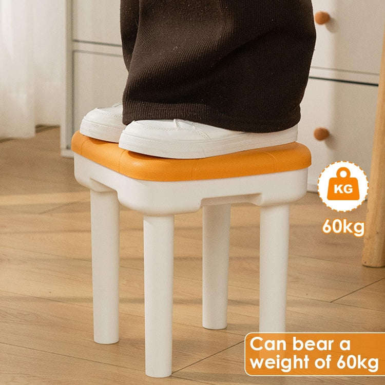 Detachable Children Small Stool Non-slip Low Chair Shoe Changing Stool, Color: Imitation Leather ...