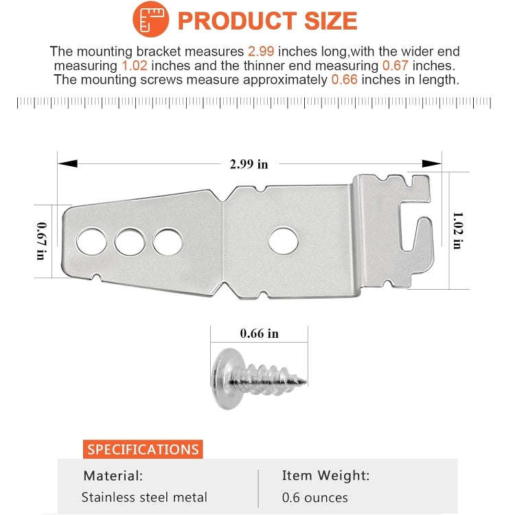 8269145 Dishwasher Mounting Bracket Kit For Whirlpool, Amana, Crosley, Kenmore, Maytag, And Other...