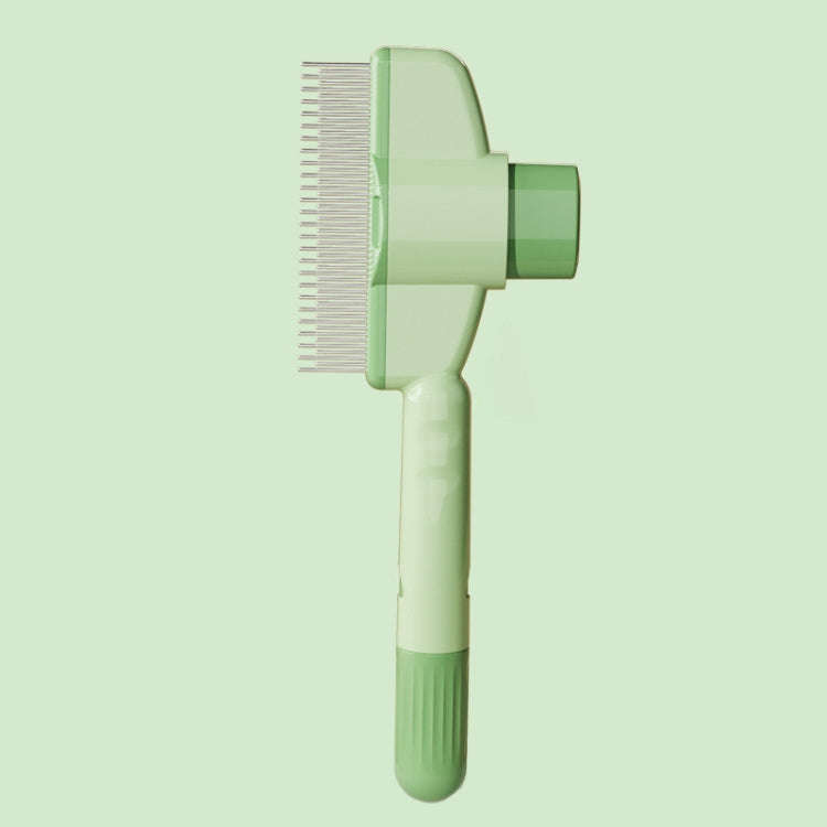 Knotting Hair Removal Cat Comb Pet Self-Cleaning Detangling Comb(Green)