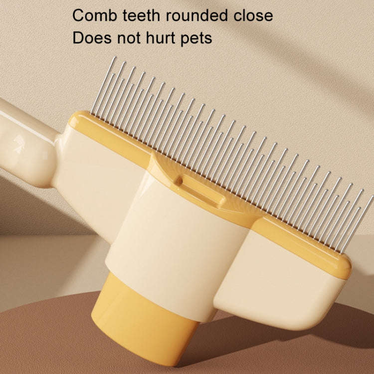 Knotting Hair Removal Cat Comb Pet Self-Cleaning Detangling Comb(Green)
