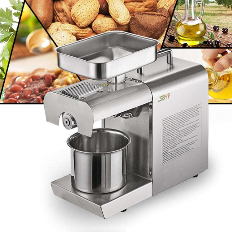 Household Small Automatic Stainless Steel Hot And Cold Oil Press Machine(EU Plug)