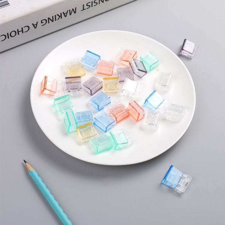 3packs Anti-Roll Retainer Push-Pull Clip A4 Paper Loose-leaf Clip(Mixed Colors)