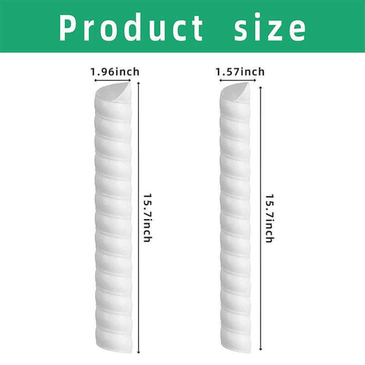 Small Plant Trunk Protector Garden Anti Nibbling Plastic Protective Cover(White)