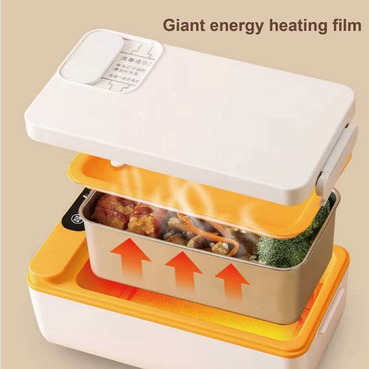 1000ml Wireless Heating Lunch Box USB Rechargeable Bento Box English Version(Purple)