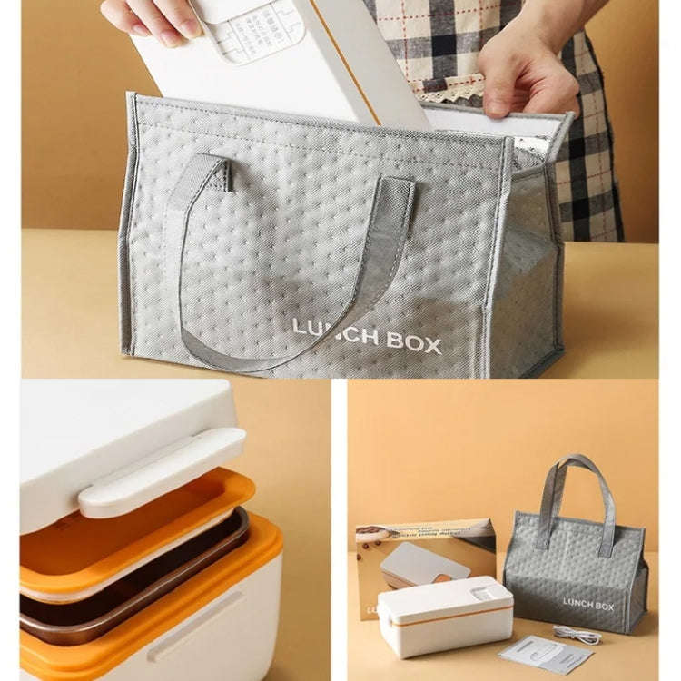 1000ml Wireless Heating Lunch Box USB Rechargeable Bento Box English Version(Green)