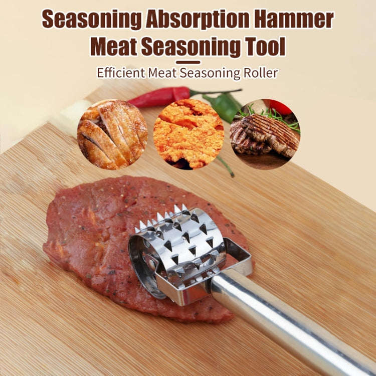 Stainless Steel Home Steak Tenderizer Kitchen Rolling Meat Loosening Tool