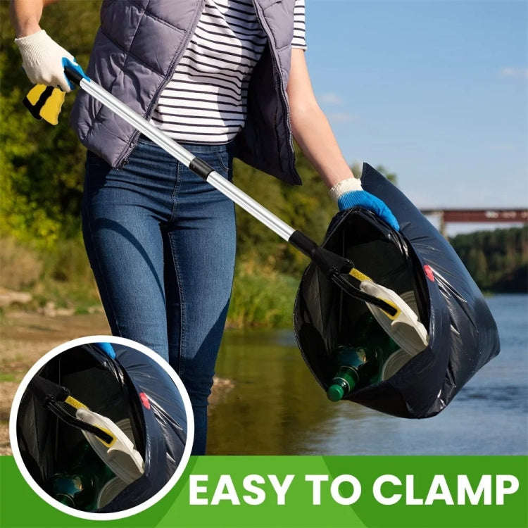 31.9 Inch Magnetic Foldable Litter Reachers Pickers Extra Long Grabber Stick(Green)
