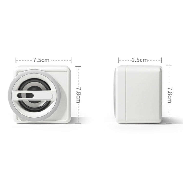 K1 Mini Desktop Computer Wired Speakers USB Subwoofer Speaker, Color: Light Edition White