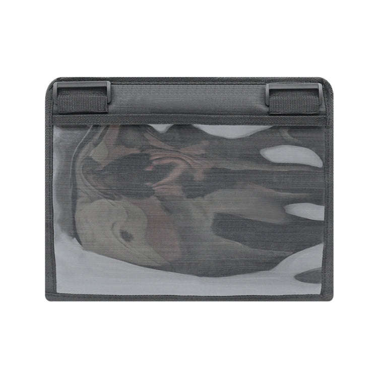 Car Seat Back Waterproof Transparent Tablet Storage Bag(Black)