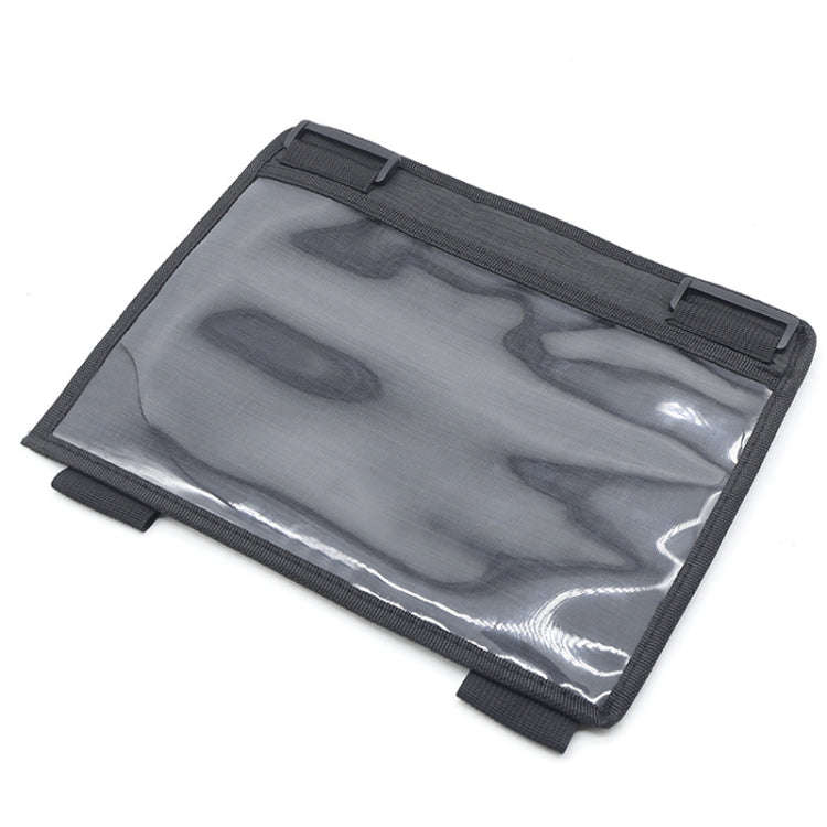Car Seat Back Waterproof Transparent Tablet Storage Bag(Black)