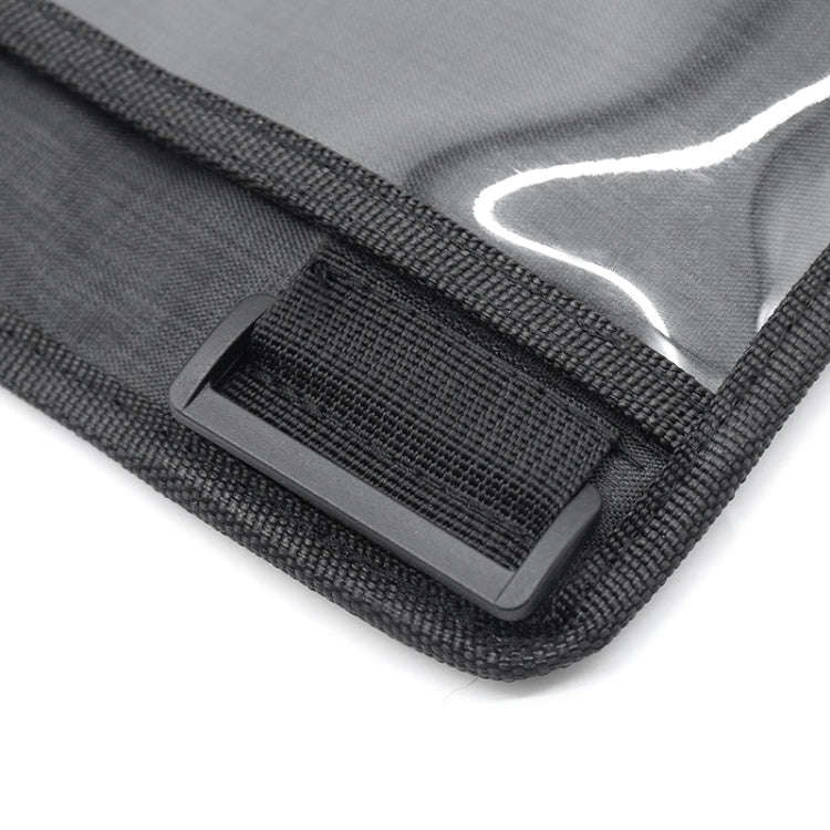 Car Seat Back Waterproof Transparent Tablet Storage Bag(Black)