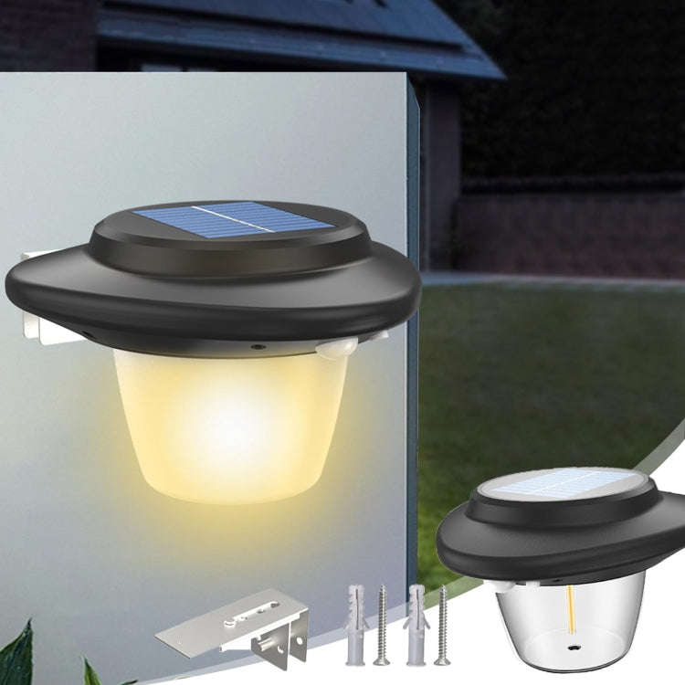 Outdoor Solar Wall Light Patio Sensor Lamp, Style: Tungsten Wick Warm Light