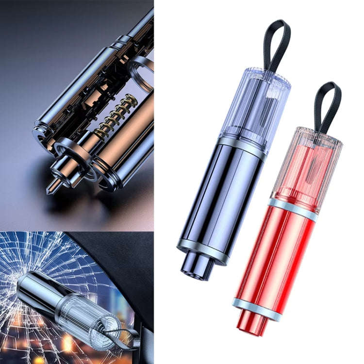 Car Safety Hammer Mini Auto Emergency Escape Glass Window Breaker Portable Seat Belt Cutter(Red)