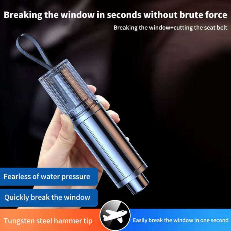 Car Safety Hammer Mini Auto Emergency Escape Glass Window Breaker Portable Seat Belt Cutter(Red)