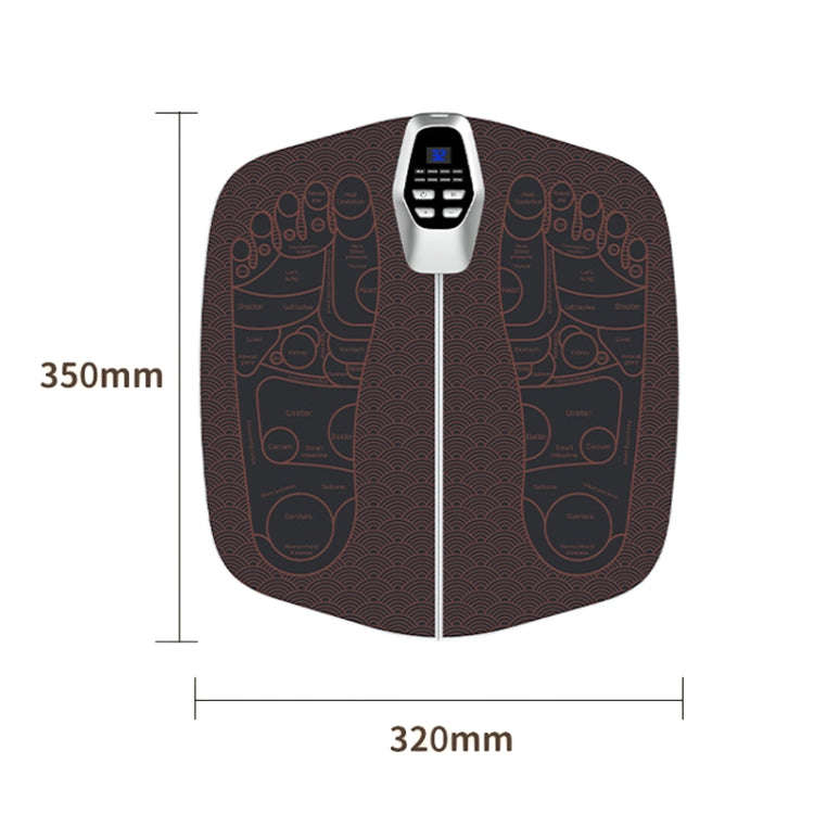 EMS Foot Massager Pad Foldable Pulse Foot Massage Mat Microcurrent Foot Physical Therapy With RC(...