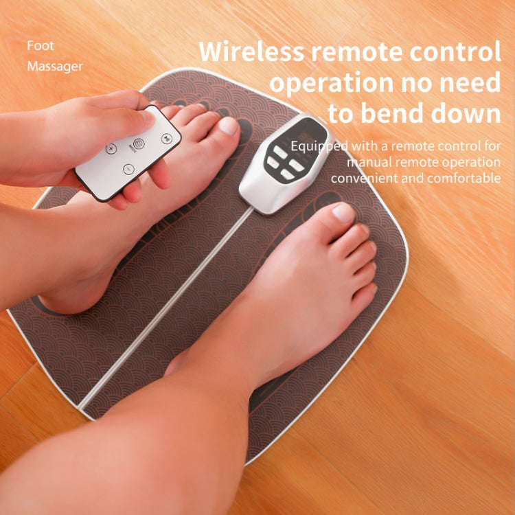 EMS Foot Massager Pad Foldable Pulse Foot Massage Mat Microcurrent Foot Physical Therapy With RC(...
