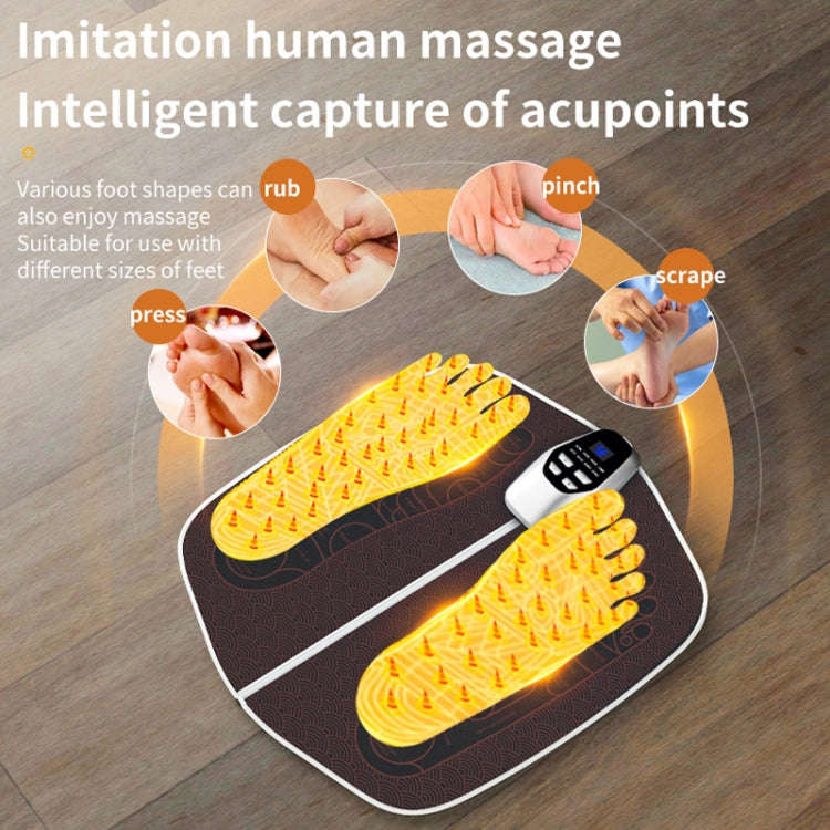 EMS Foot Massager Pad Foldable Pulse Foot Massage Mat Microcurrent Foot Physical Therapy With RC(...