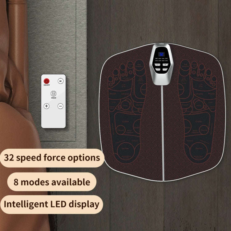 EMS Foot Massager Pad Foldable Pulse Foot Massage Mat Microcurrent Foot Physical Therapy With RC(...