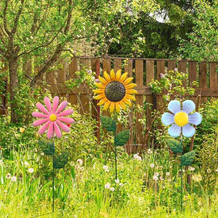 3pcs / Set Outdoor Lawn Patio Decoration Iron Flower Inserts