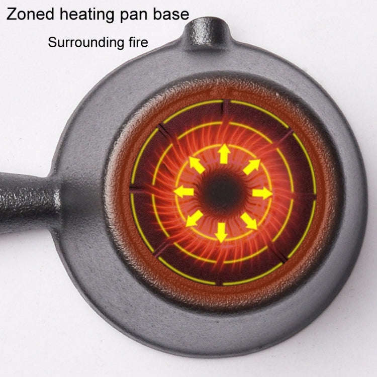 Mini Hot Oil Skillet Wooden Handle Cast Iron Pot Household Omelette Pan, Caliber: 11x6cm