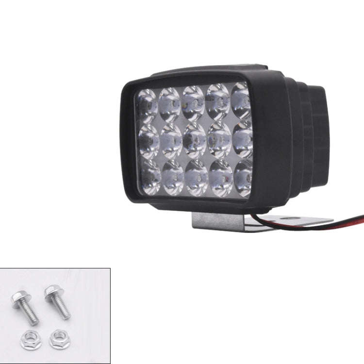15W Electric Motorcycle External Strong LED Headlight, Specifications: With Screws