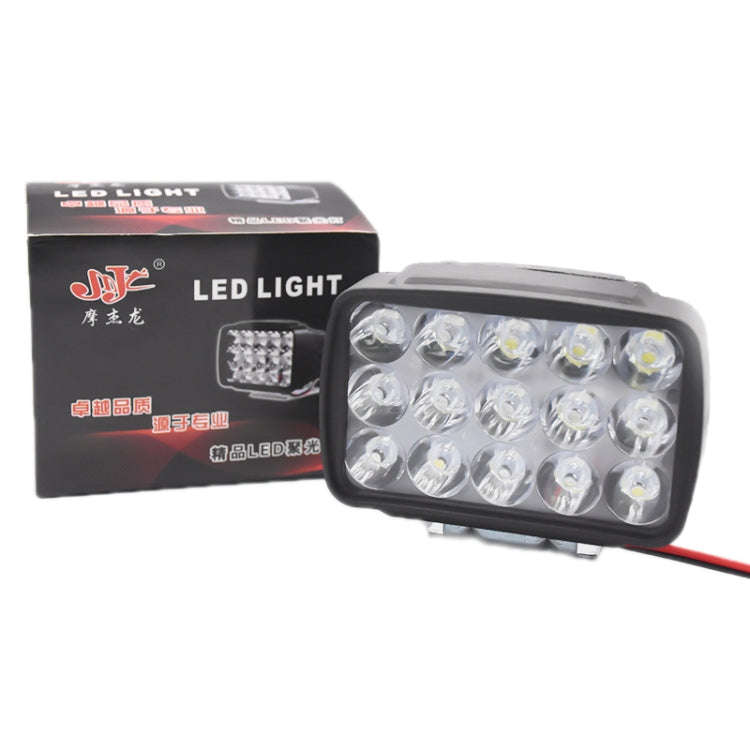 15W Electric Motorcycle External Strong LED Headlight, Specifications: With Screws