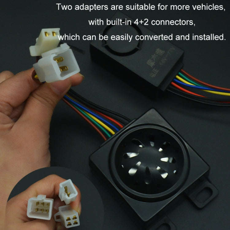 48-72V Electric Motorcycle One-Button Start Remote Lock Anti-Theft Alarm, Specifications: Three-w...