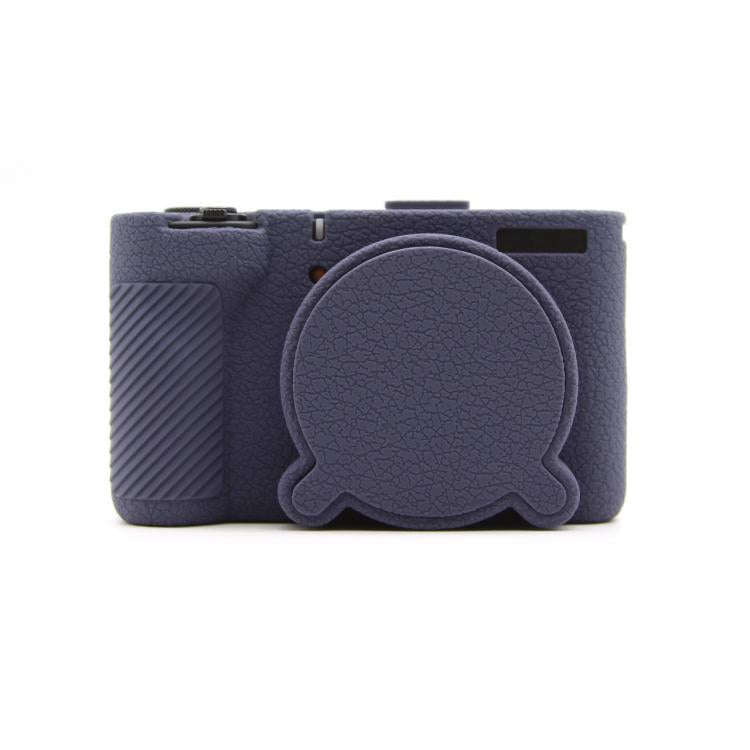 For Canon PowerShot V1 Camera Protective Silicone Case(Dark Blue)