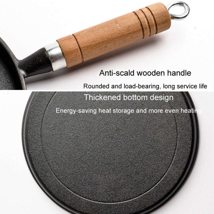26cm Thickened Cast Iron Skillet Non-Coating Non-Stick Pancake Pan Omelette Steak Pot