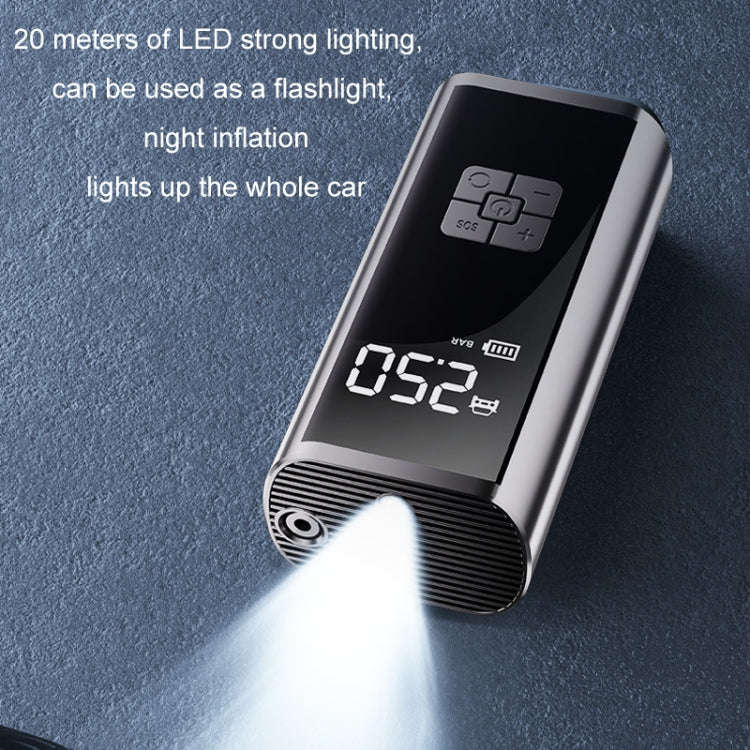 Electric Vehicle Lighting Tire Air Pump Tire Pressure Detection(Wired Model)
