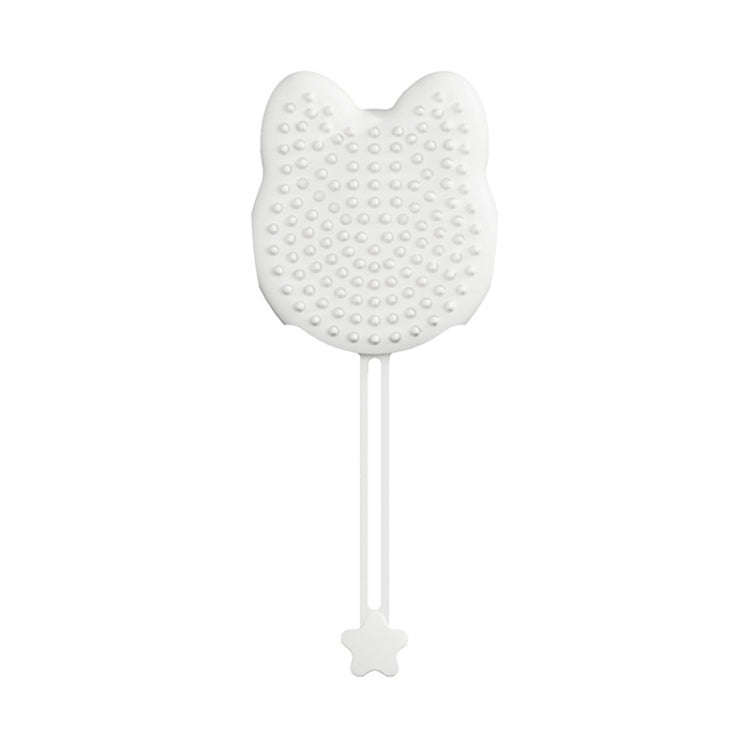 Pet Cleaning And Detangling Comb Cats And Dogs Bathing Brush, Color: Cats Ear White