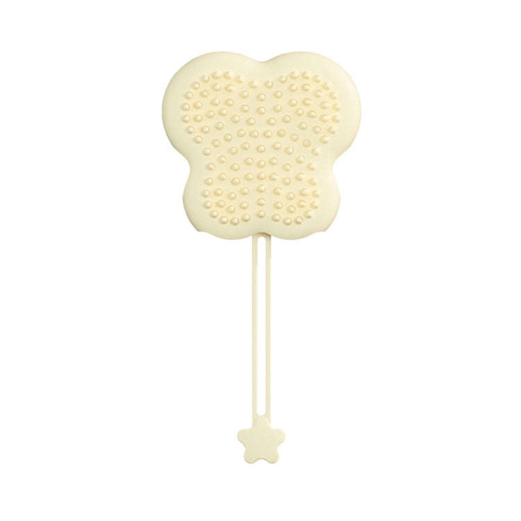 Pet Cleaning And Detangling Comb Cats And Dogs Bathing Brush, Color: Butterfly Yellow