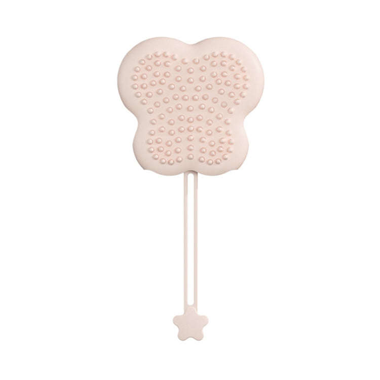 Pet Cleaning And Detangling Comb Cats And Dogs Bathing Brush, Color: Butterfly Pink