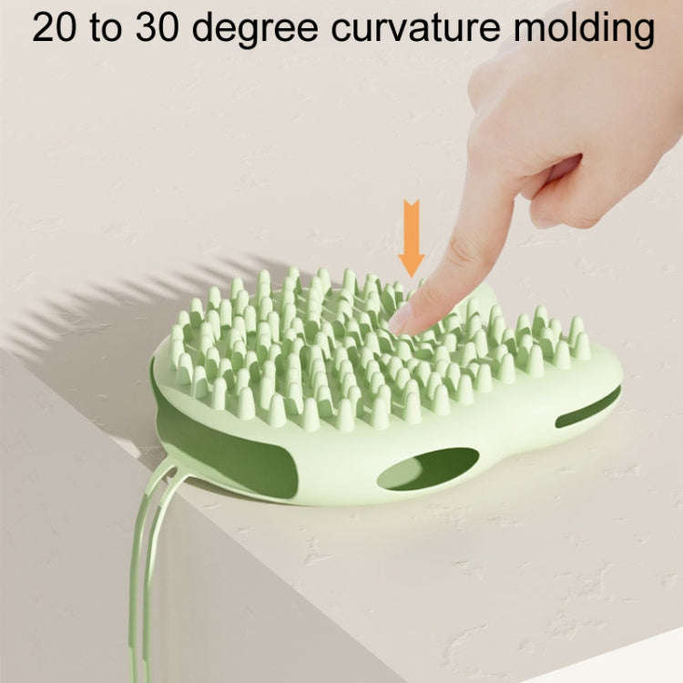 Pet Cleaning And Detangling Comb Cats And Dogs Bathing Brush, Color: Cats Ear Blue