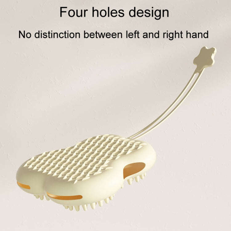Pet Cleaning And Detangling Comb Cats And Dogs Bathing Brush, Color: Butterfly Pink