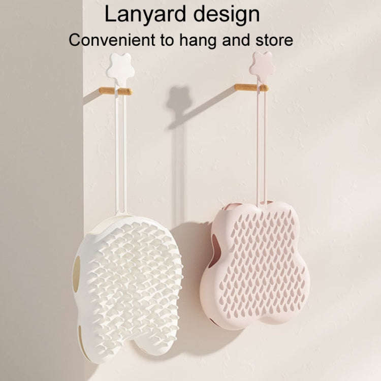 Pet Cleaning And Detangling Comb Cats And Dogs Bathing Brush, Color: Butterfly Pink