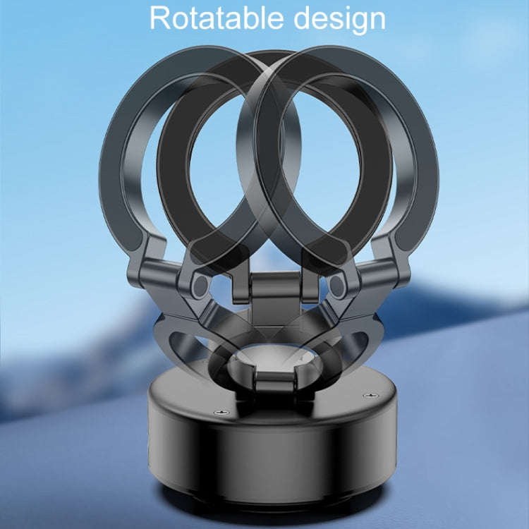 D1 Rotatable Magnetic Finger Ring Clip Car Phone Navigation Holder(Silver)