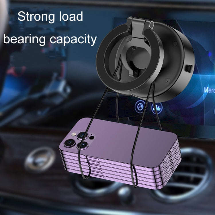 D1 Rotatable Magnetic Finger Ring Clip Car Phone Navigation Holder(Silver)
