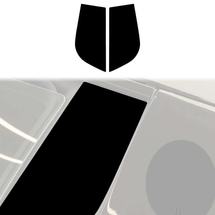 For Maserati MC20 2pcs /Set Universal B-pillar Decoration Stickers for Left and Right Driving(Black)