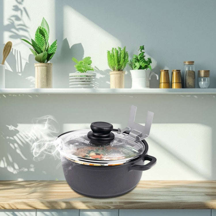 Household Stainless Steel Pot Lid Keeper With Silicone Gasket Kitchen Lid Holder(FS-24140)