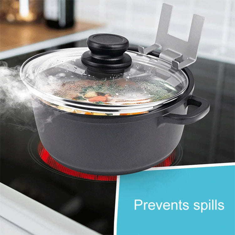 Household Stainless Steel Pot Lid Keeper With Silicone Gasket Kitchen Lid Holder(FS-24140)