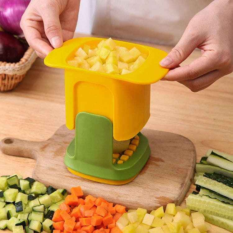 Kitchen Household Press Potato French Fries Cutting And Dicing Device(White)