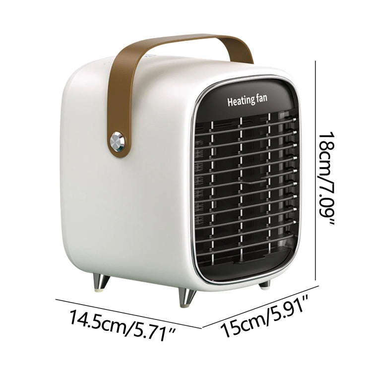 Y36 Mini Portable Desktop Heater Home Office Electric Heater, Color: EU Plug Green
